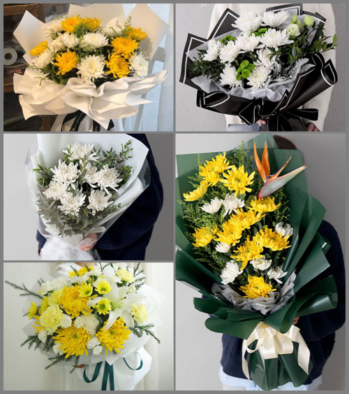 广东揭阳市普宁市军埠镇新厝村白事花束代送